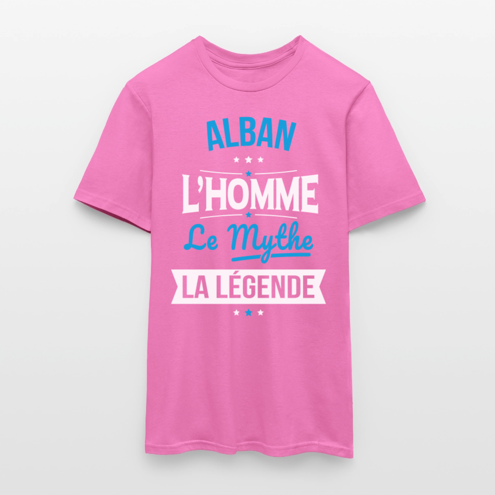 T-shirt Homme - Alban - l'Homme - le Mythe - la Légende - rose