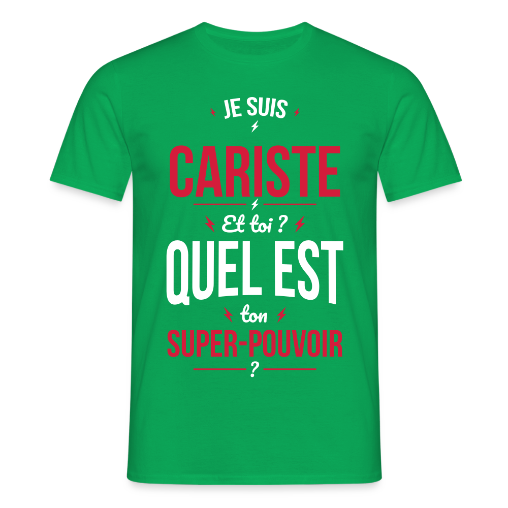 T-shirt Homme - Je suis cariste - Super-pouvoir - vert