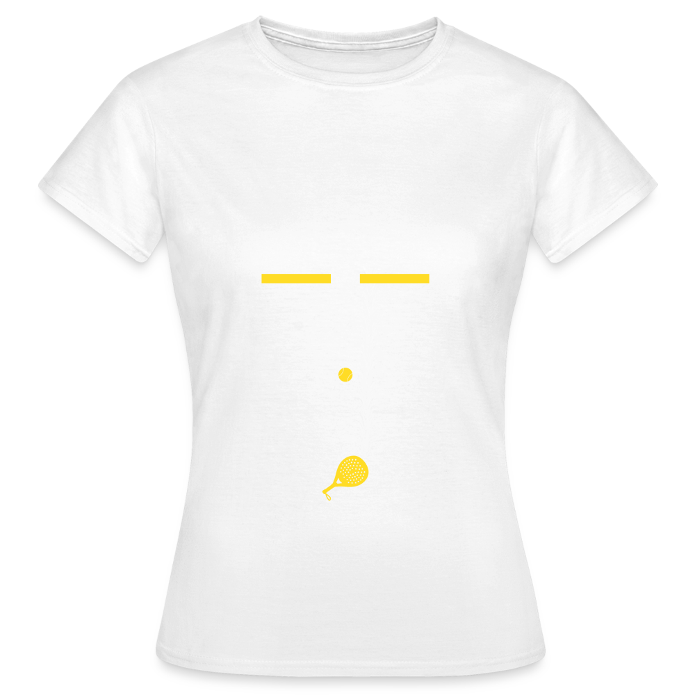 T-shirt Femme - Besoin De Jouer Au Padel - blanc