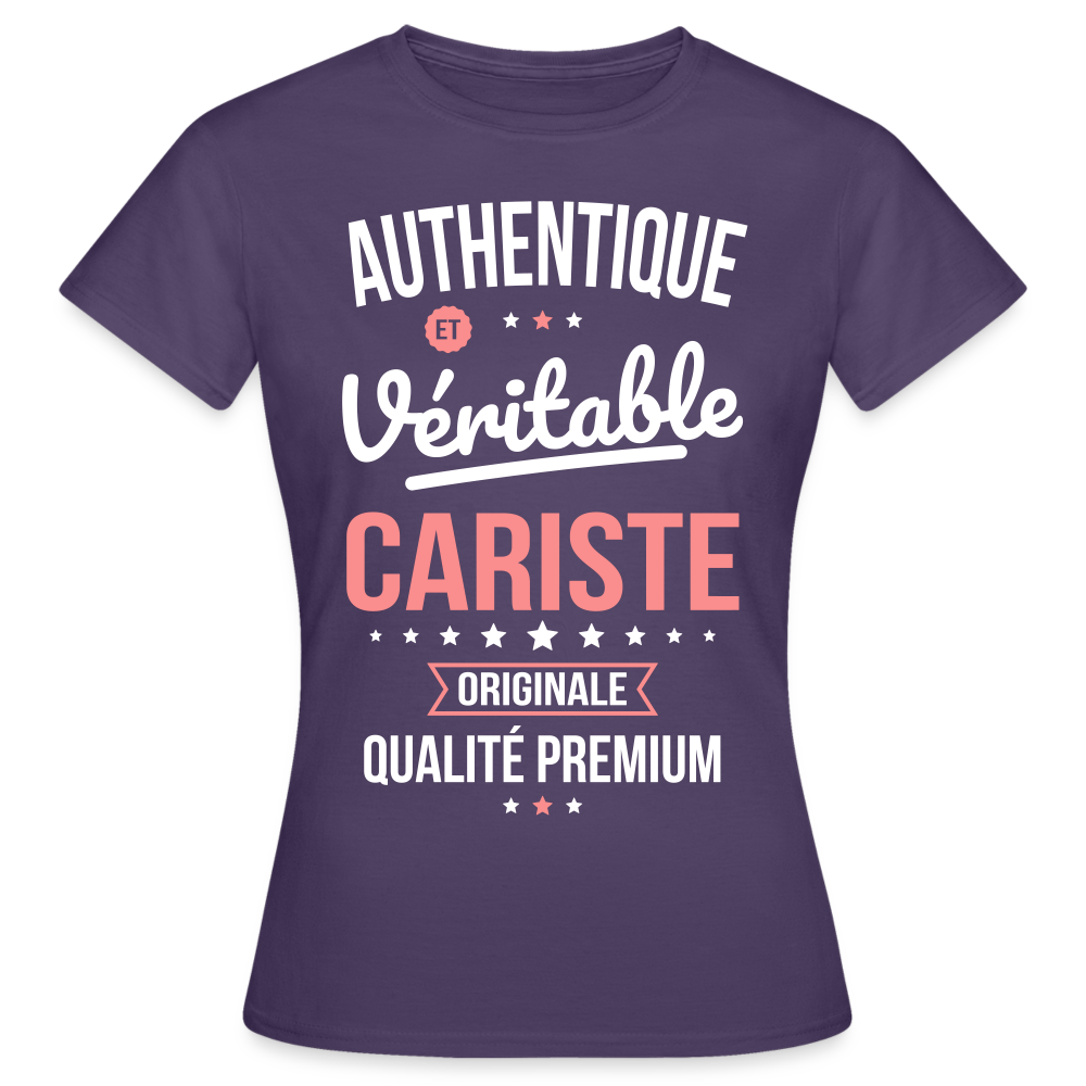 T-shirt Femme - Authentique et véritable Cariste - violet foncé