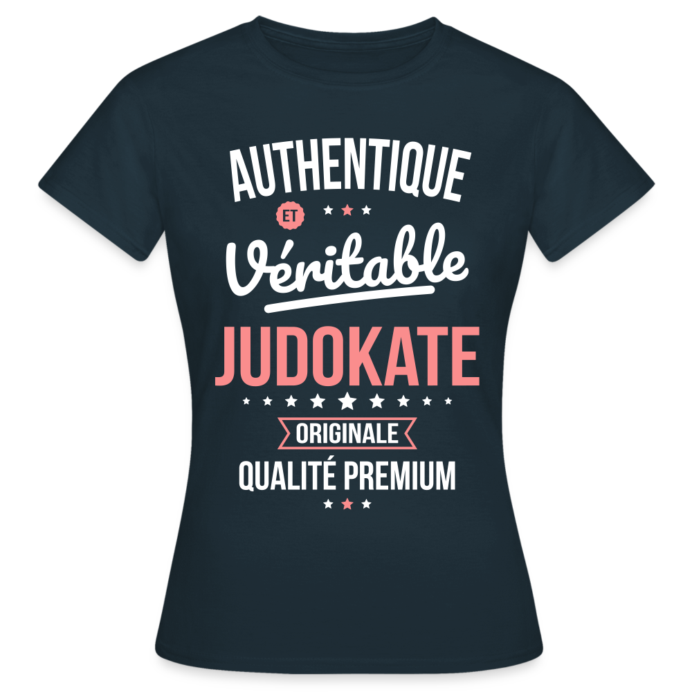 T-shirt Femme - Authentique et véritable Judokate - marine