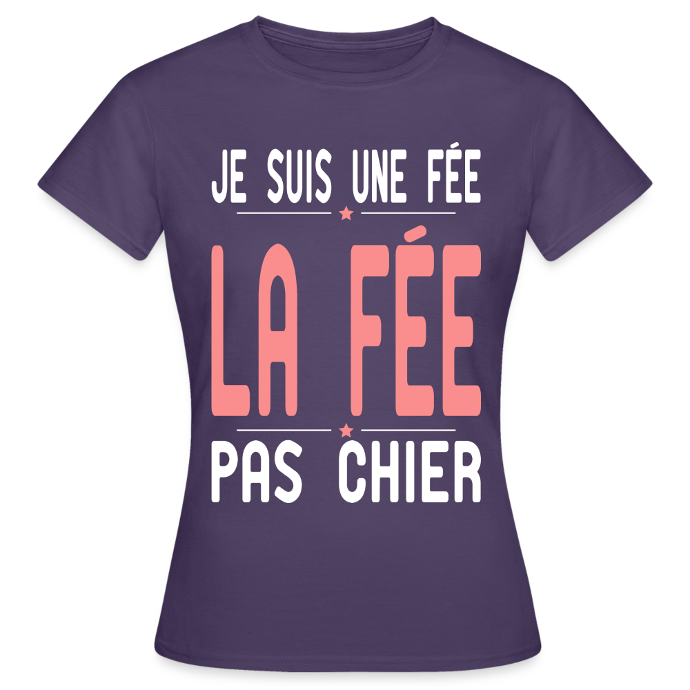 T-shirt Femme - Je suis une Fée - violet foncé