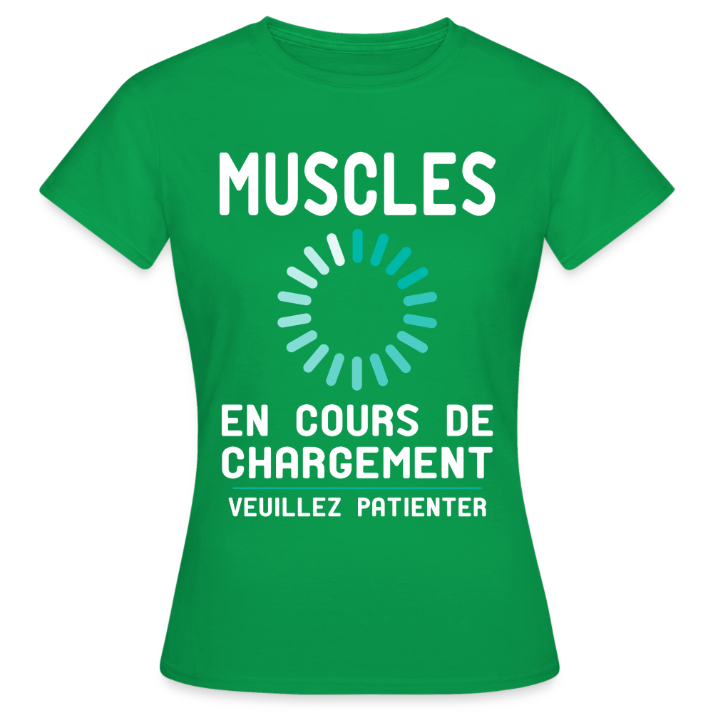 T-shirt Femme - Muscles en cours de chargement - vert