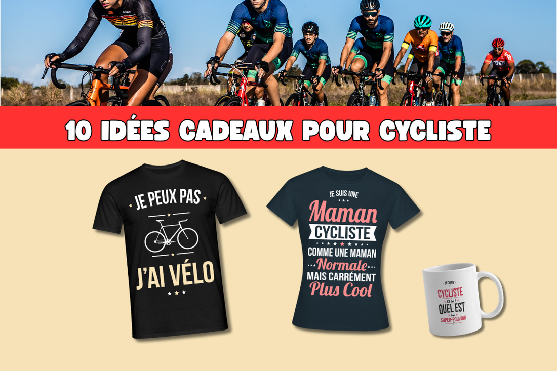 T-shirts et mugs humour pour cyclistes – idées cadeaux vélo originales