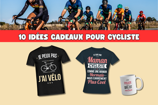 T-shirts et mugs humour pour cyclistes – idées cadeaux vélo originales