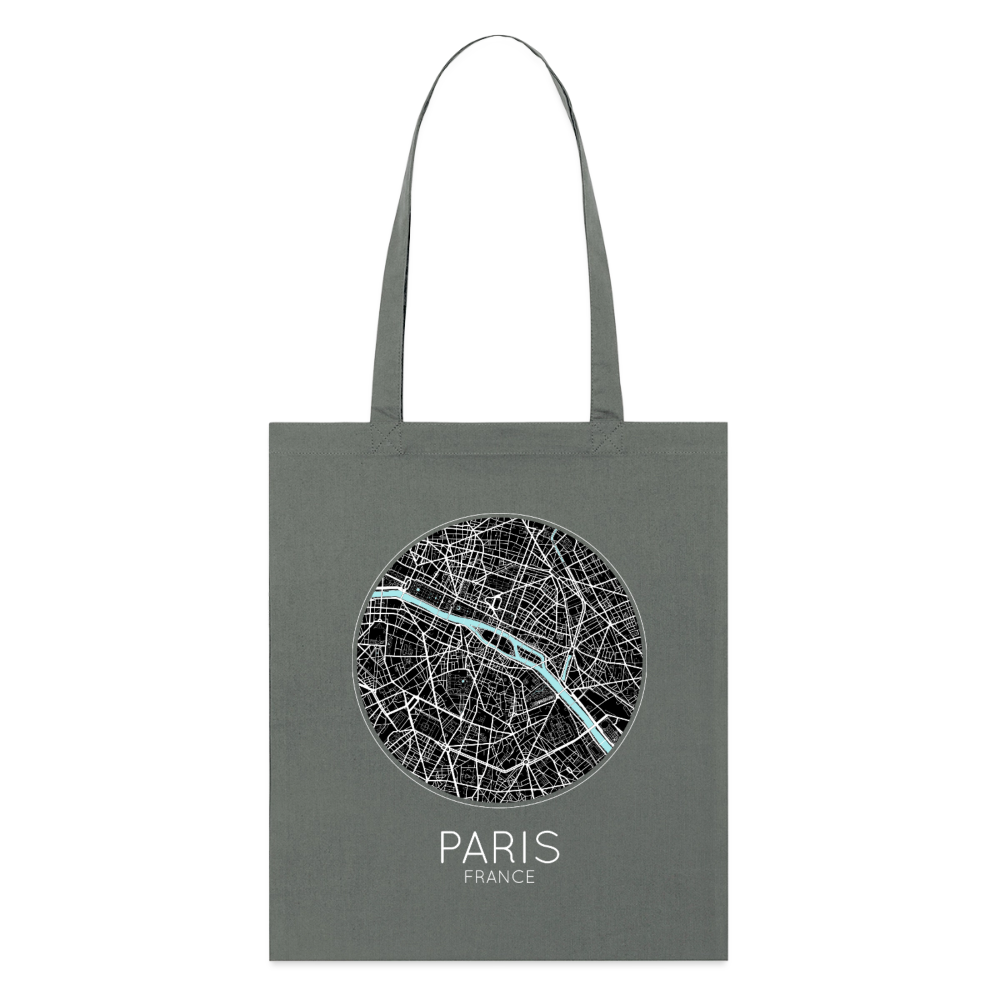 Tote Bag Paris Bio – Plan de Paris - charbon