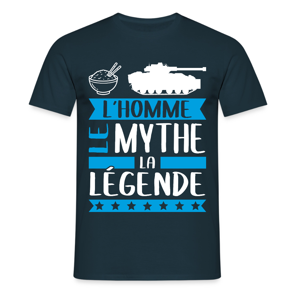 T-shirt homme Richard rébus – L’homme, le mythe, la légende - marine
