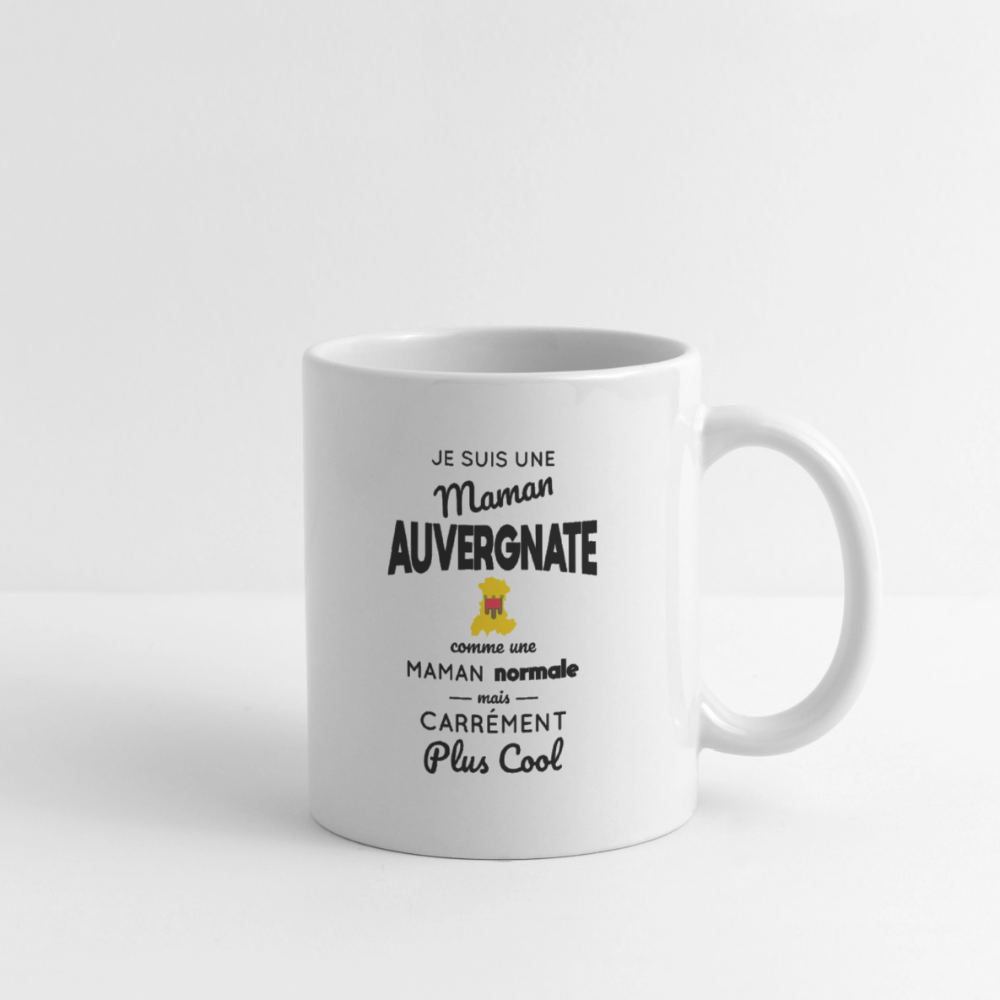 Mug blanc - Maman Auvergnate plus cool - blanc