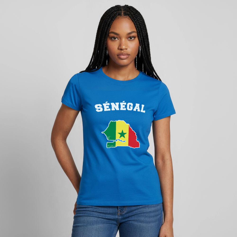 T-shirt Femme - Sénégal - bleu royal