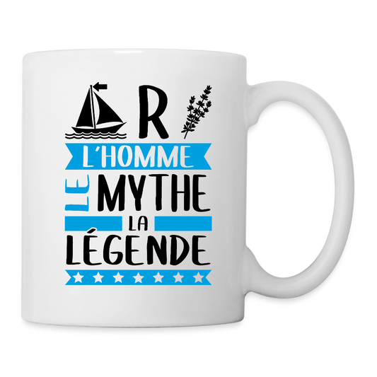 Mug blanc Martin rébus – L’homme, le mythe, la légende - blanc