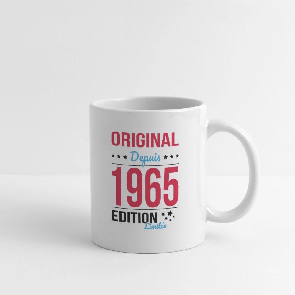 Mug blanc - Anniversaire 60 Ans - Original depuis 1965 - blanc