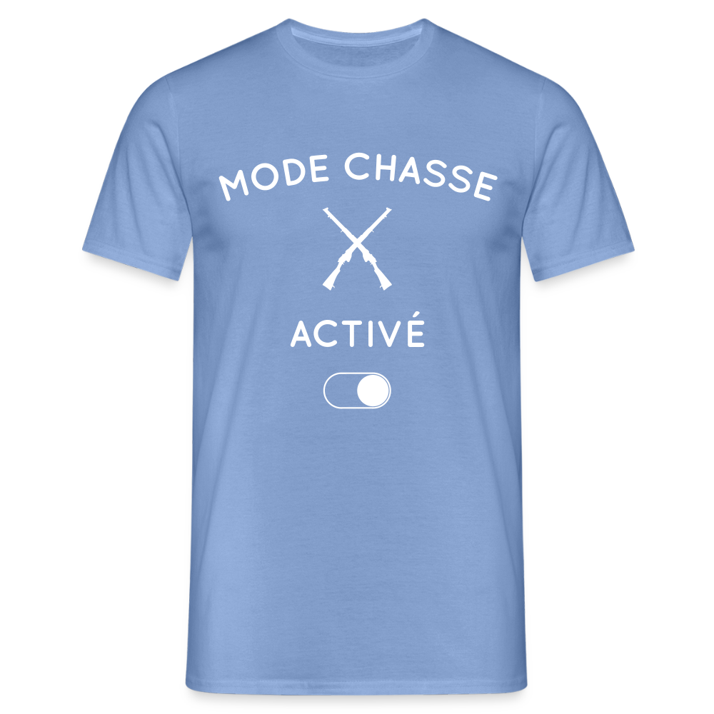 T-shirt Homme - Mode chasse activé - carolina blue