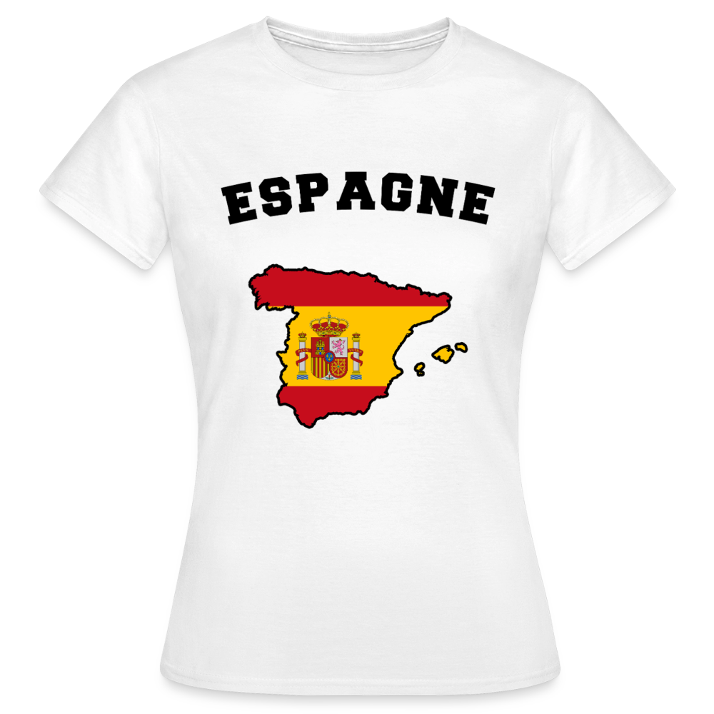 T-shirt Femme coloris clair - Espagne - blanc