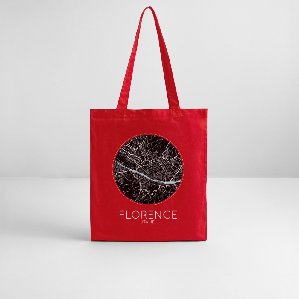 Tote Bag Florence Bio – Plan de Florence - rouge