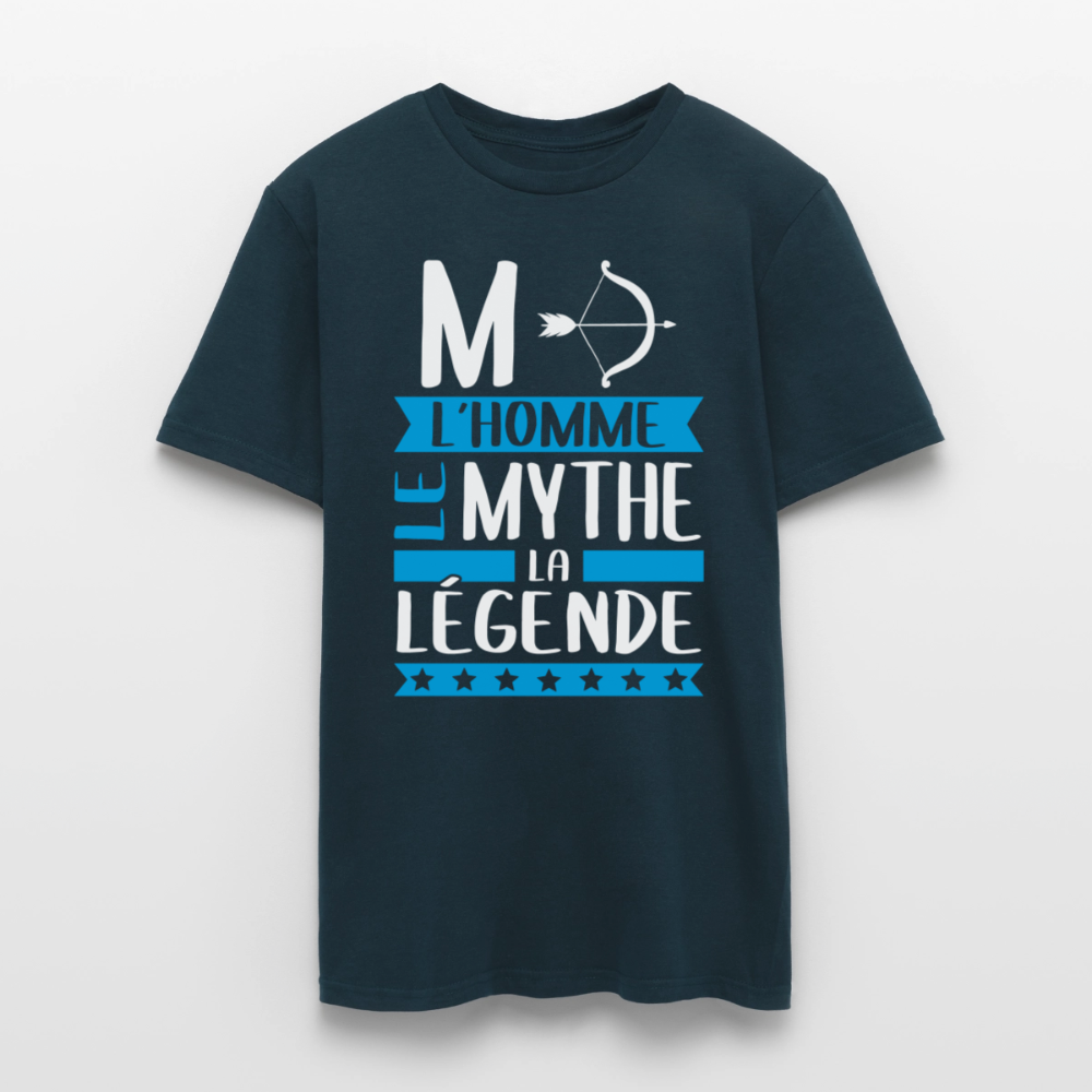 T-shirt homme Marc rébus – L’homme, le mythe, la légende - marine