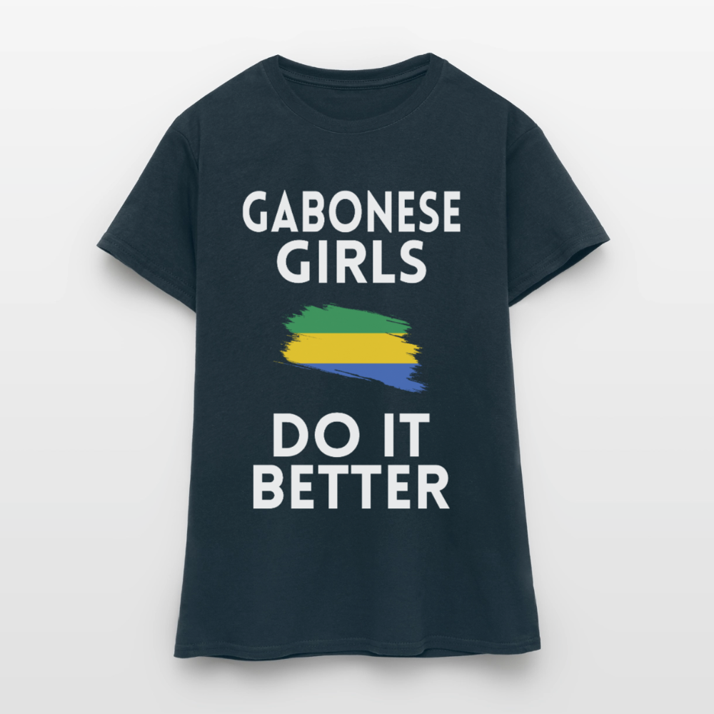 T-shirt femme - Gabonese Girls Do It Better - marine