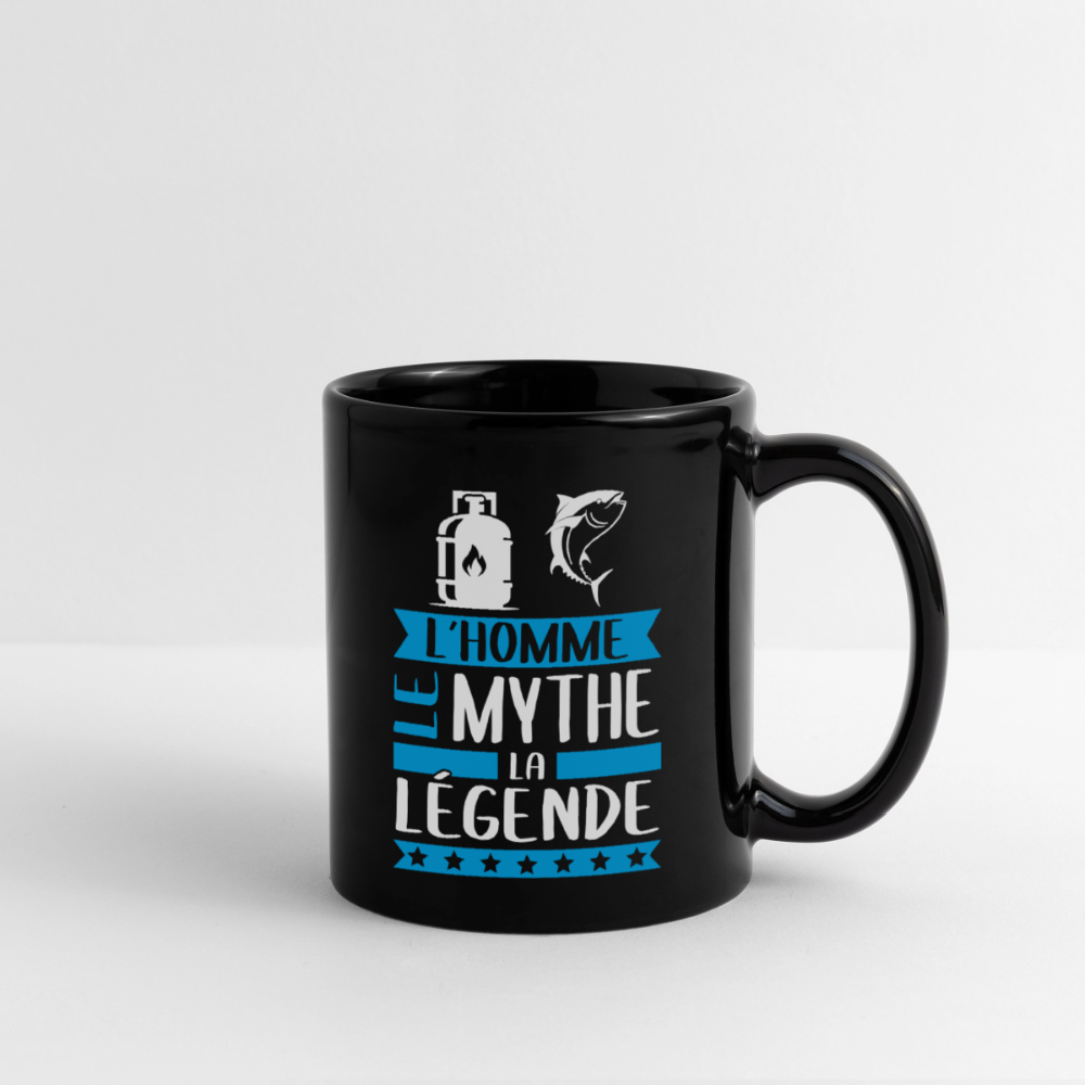Mug uni Gaston rébus – L’homme, le mythe, la légende - noir