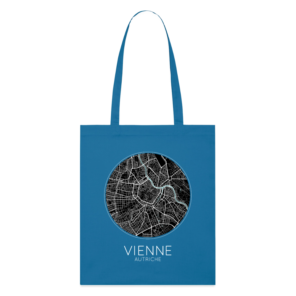 Tote Bag Vienne Bio – Plan de Vienne - bleu royal