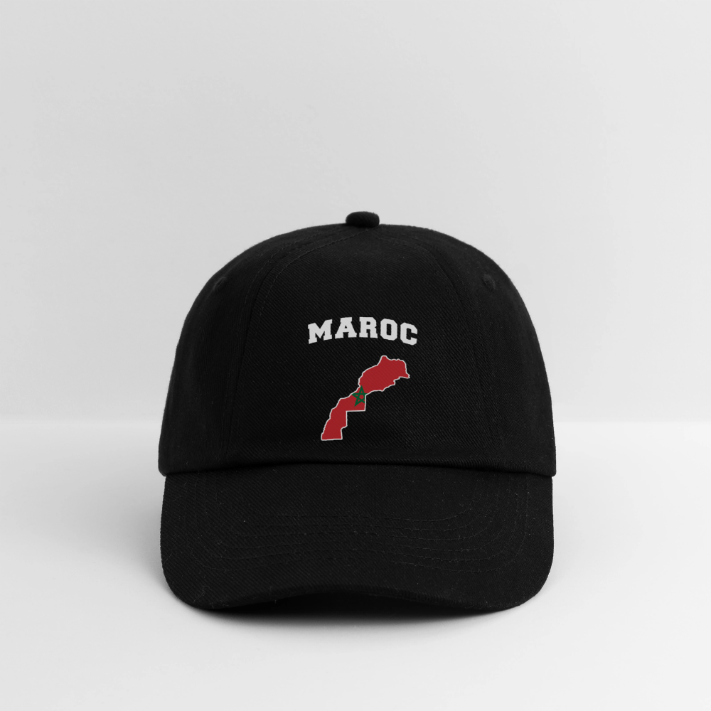 Casquette classique coloris clair - Maroc - noir/noir