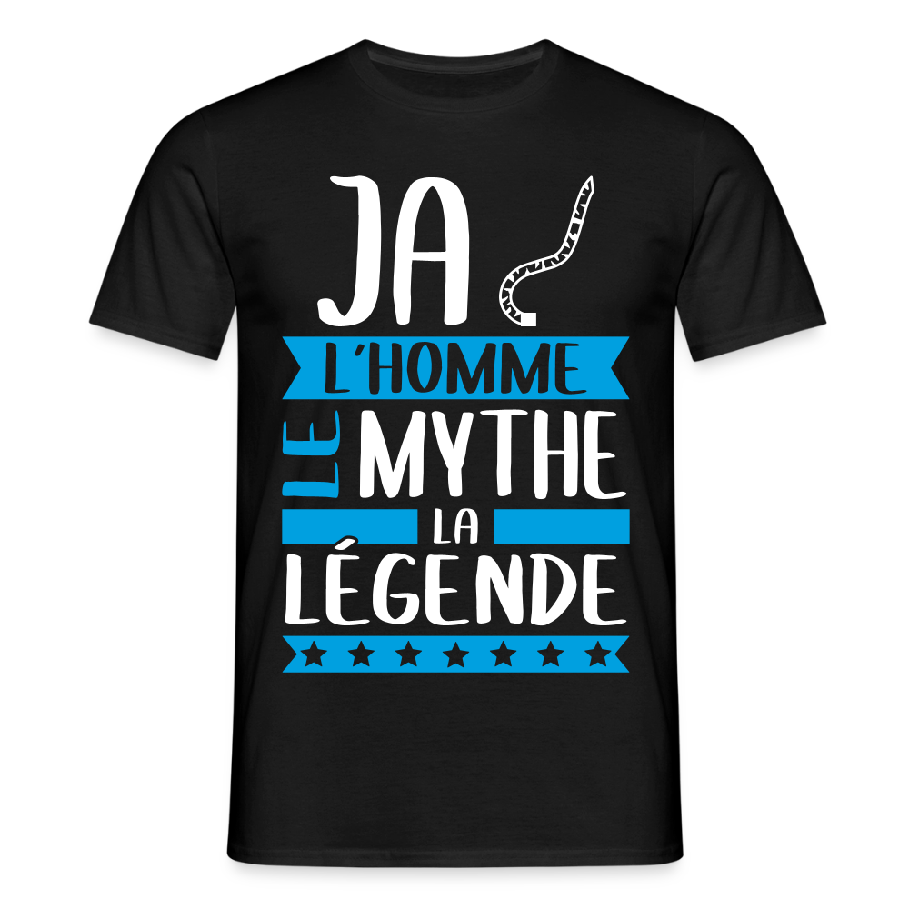T-shirt homme Jacques rébus – L’homme, le mythe, la légende - noir