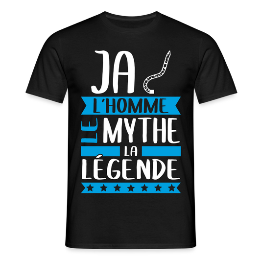 T-shirt homme Jacques rébus – L’homme, le mythe, la légende - noir