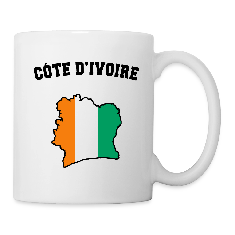 Mug blanc - Côte d'Ivoire - blanc