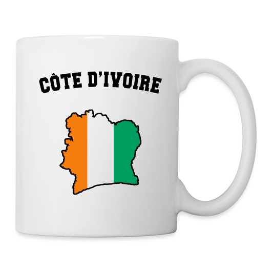 Mug blanc - Côte d'Ivoire - blanc