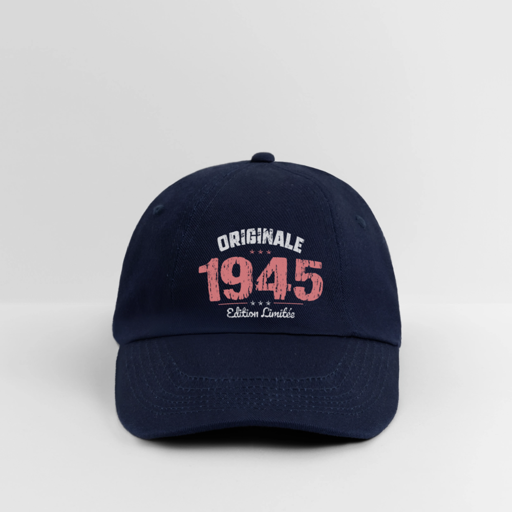 Casquette classique - Anniversaire 81 Ans - Originale 1945 - bleu/bleu