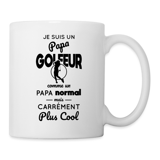 Mug blanc - Papa golfeur plus cool - blanc