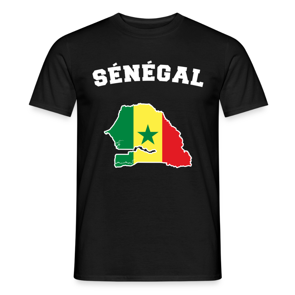 T-shirt Homme - Sénégal - noir