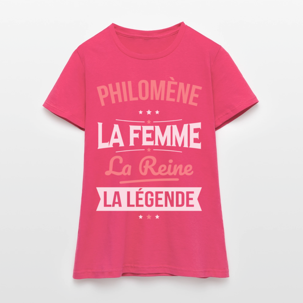 T-shirt Femme - Philomène - la Femme - la Reine - la Légende - rose azalée