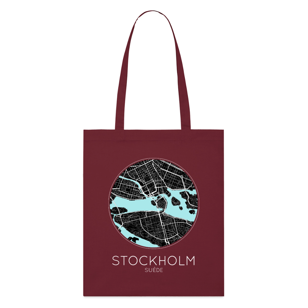 Tote Bag Stockholm Bio – Plan de Stockholm - bordeaux