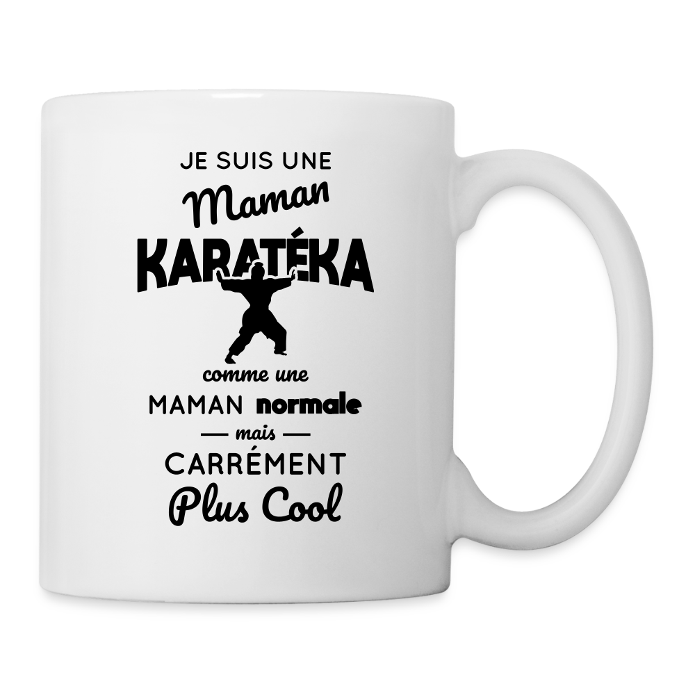 Mug blanc - Maman karatéka plus cool - blanc