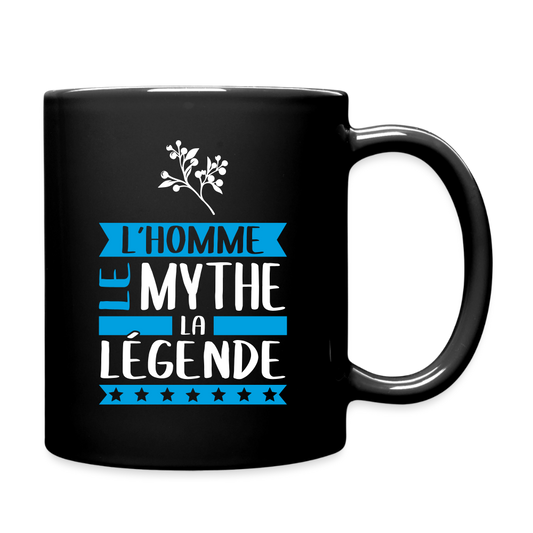 Mug uni Guy rébus – L’homme, le mythe, la légende - noir