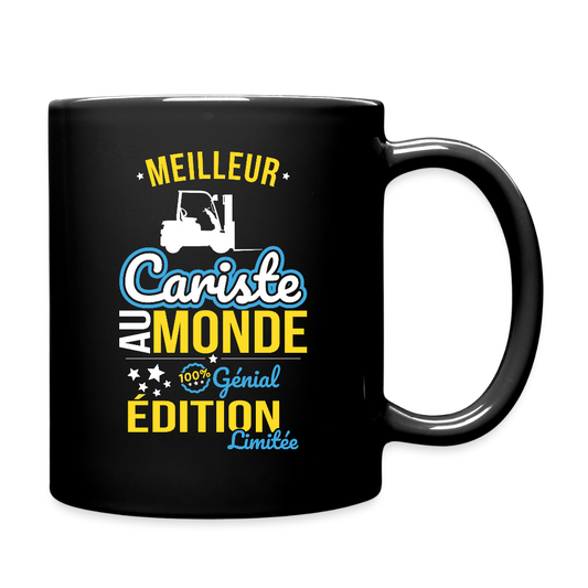Mug uni - Meilleur Cariste au monde - 100% génial - noir