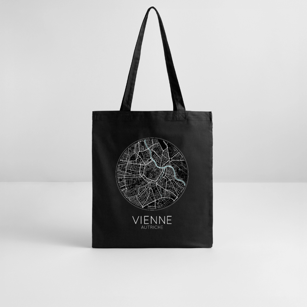 Tote Bag Vienne Bio – Plan de Vienne - noir