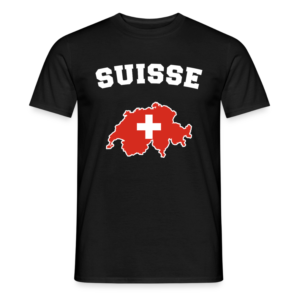 T-shirt Homme - Suisse - noir
