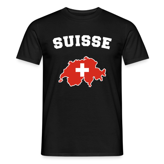 T-shirt Homme - Suisse - noir