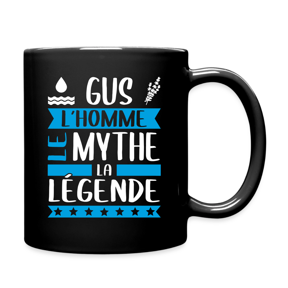 Mug uni Augustin rébus – L’homme, le mythe, la légende - noir