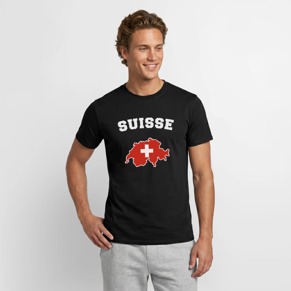 T-shirt Homme - Suisse - noir