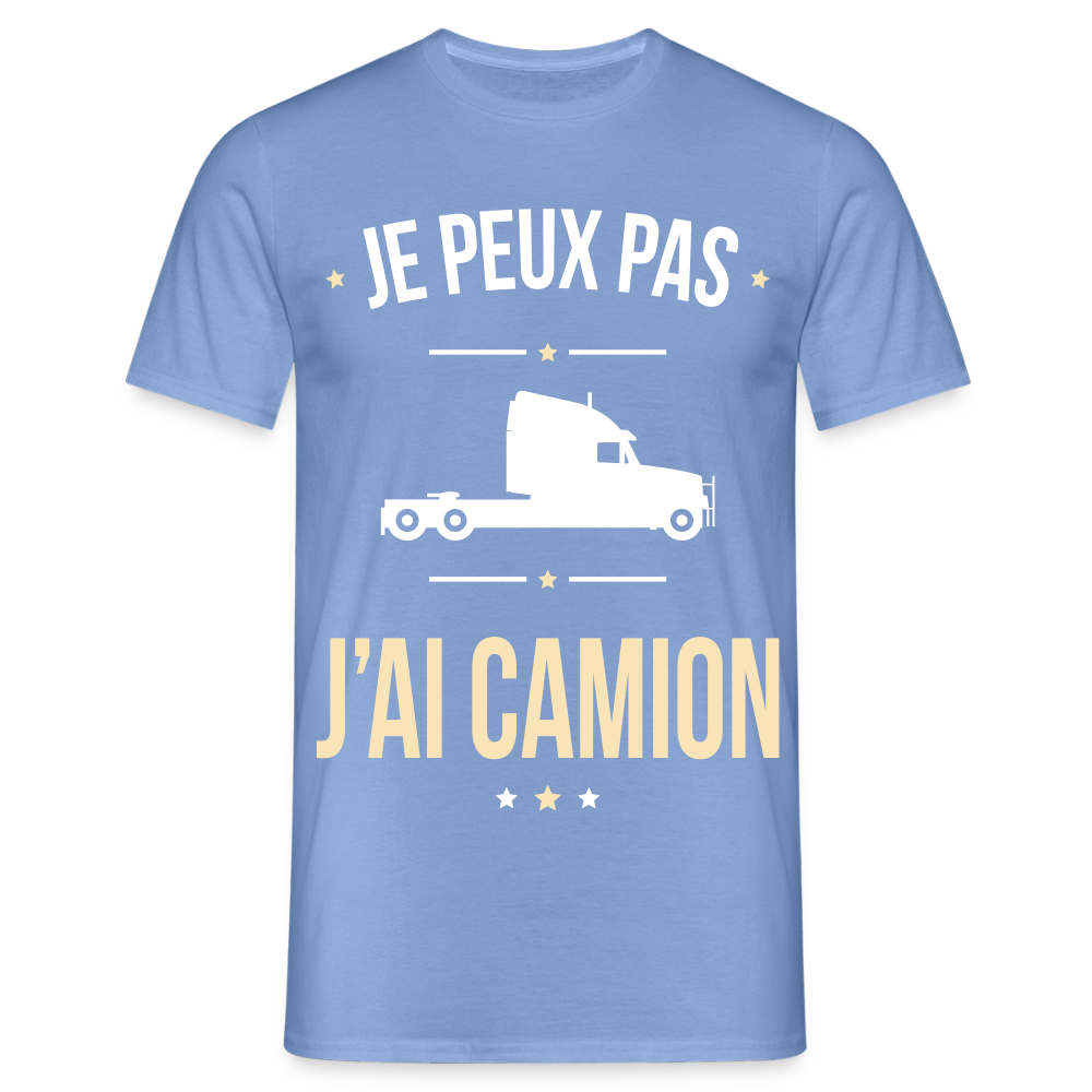 T-shirt Homme - Je peux pas j'ai Camion - carolina blue