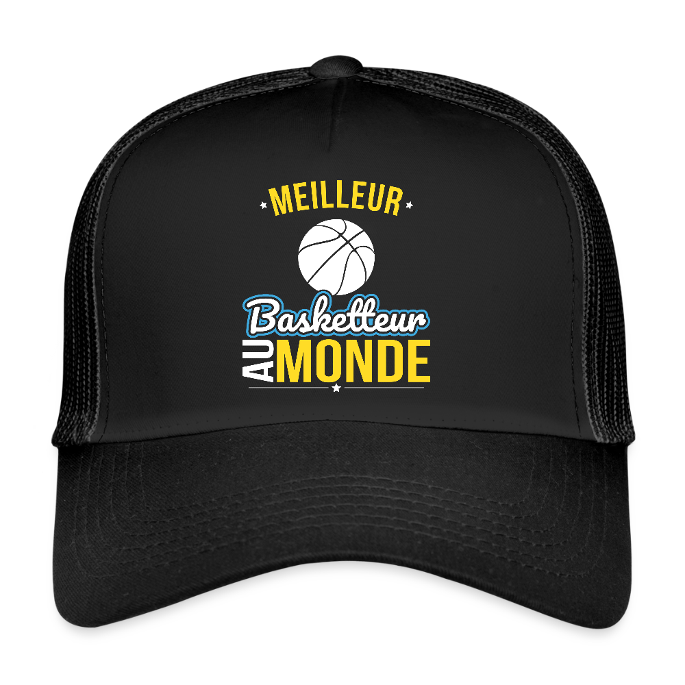 Casquette Trucker - Meilleur basketteur au monde - noir/noir