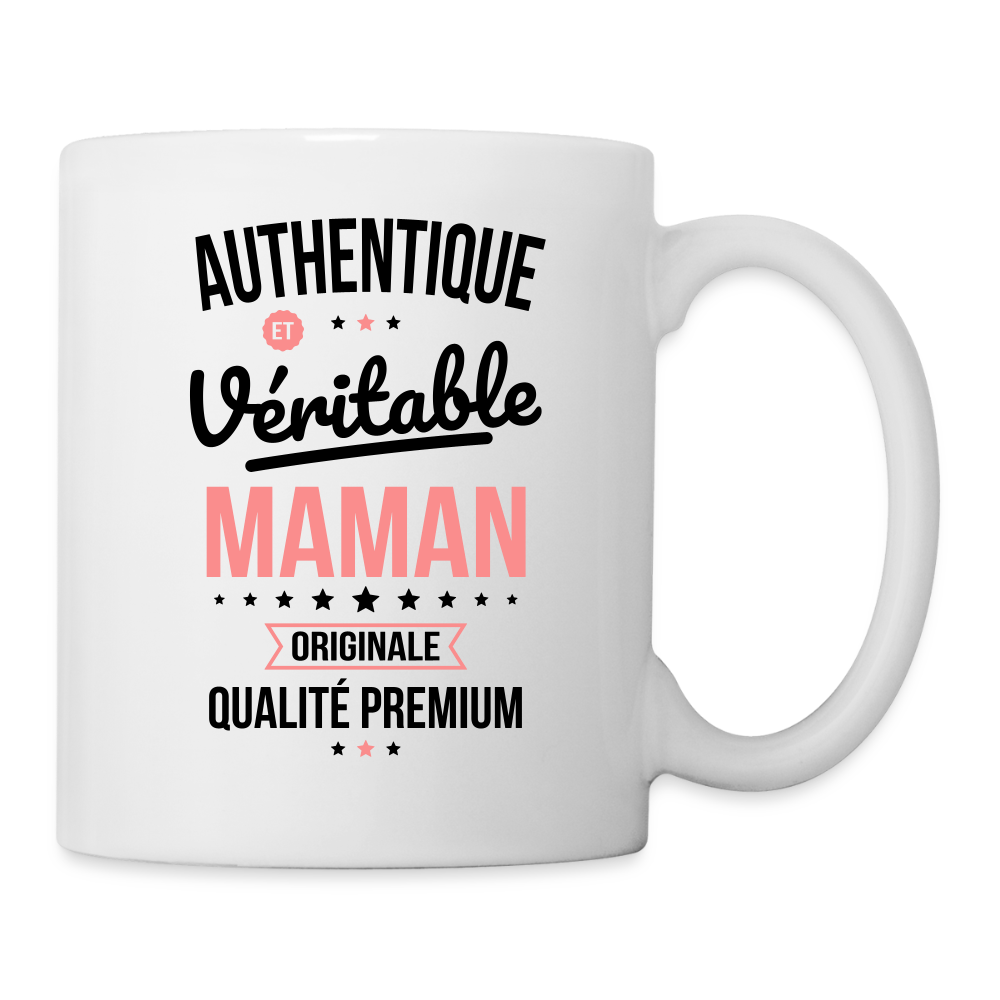 Mug blanc - Authentique et véritable Maman - blanc