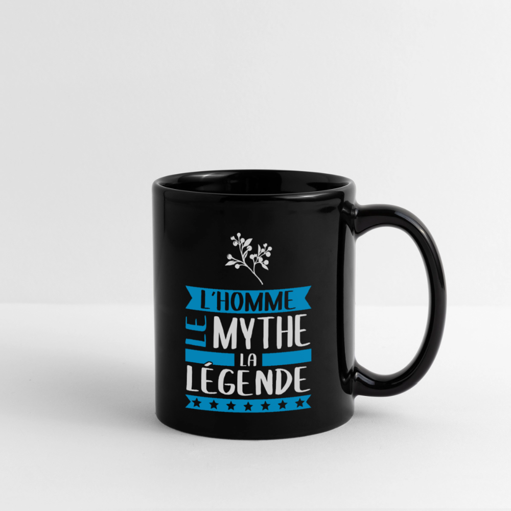 Mug uni Guy rébus – L’homme, le mythe, la légende - noir