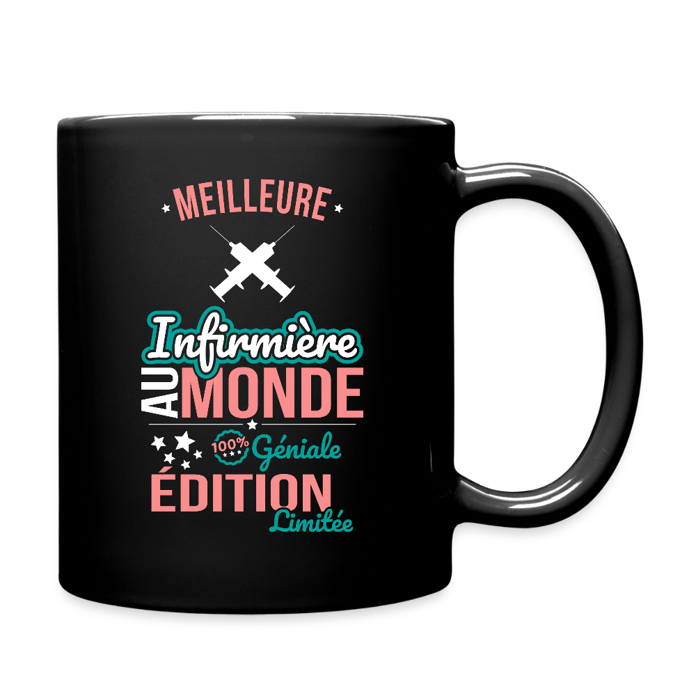 Mug uni - Meilleure Infirmière au monde - 100% géniale - noir