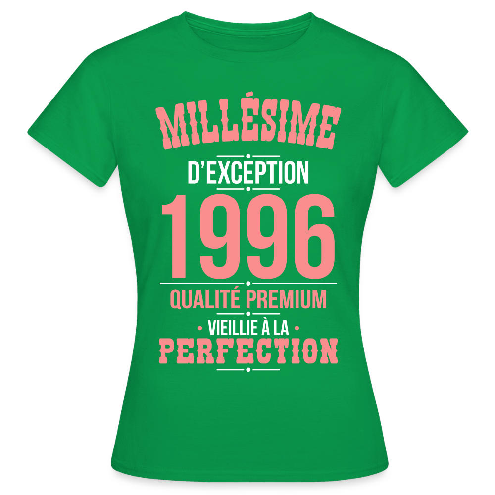 T-shirt Femme 30 Ans 1996 – Millésime d’Exception - vert