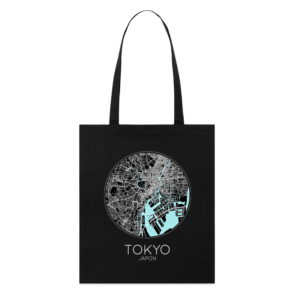 Tote Bag Tokyo Bio – Plan de Tokyo - noir