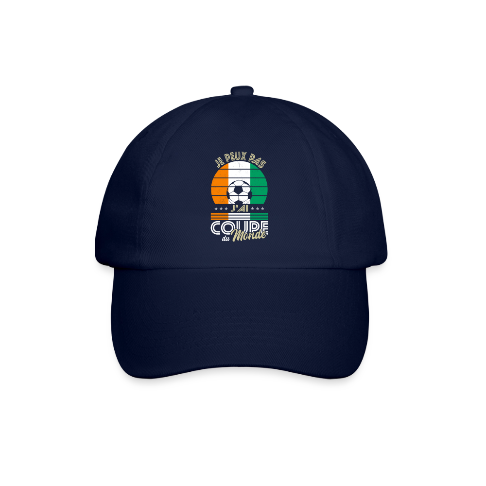 Casquette classique - Je peux pas j'ai Coupe du Monde - Côte d’Ivoire - bleu/bleu