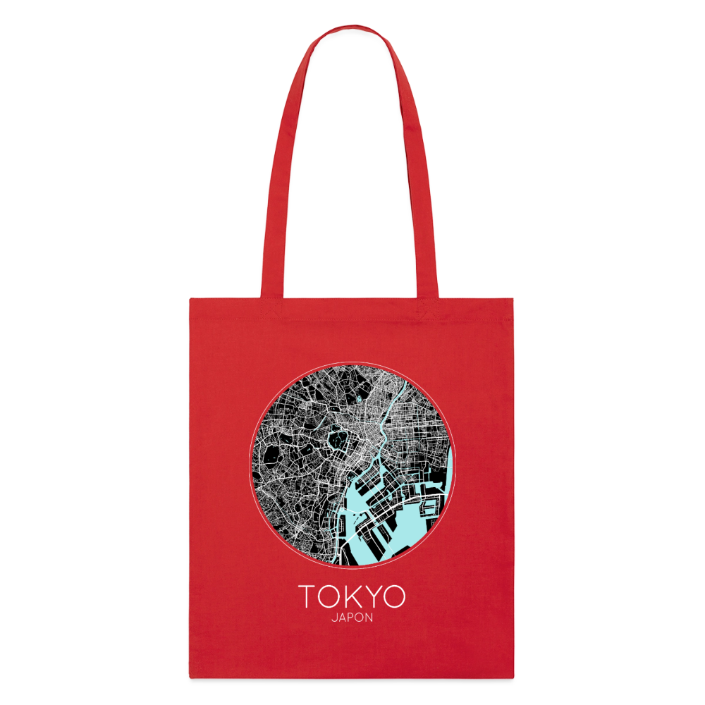 Tote Bag Tokyo Bio – Plan de Tokyo - rouge