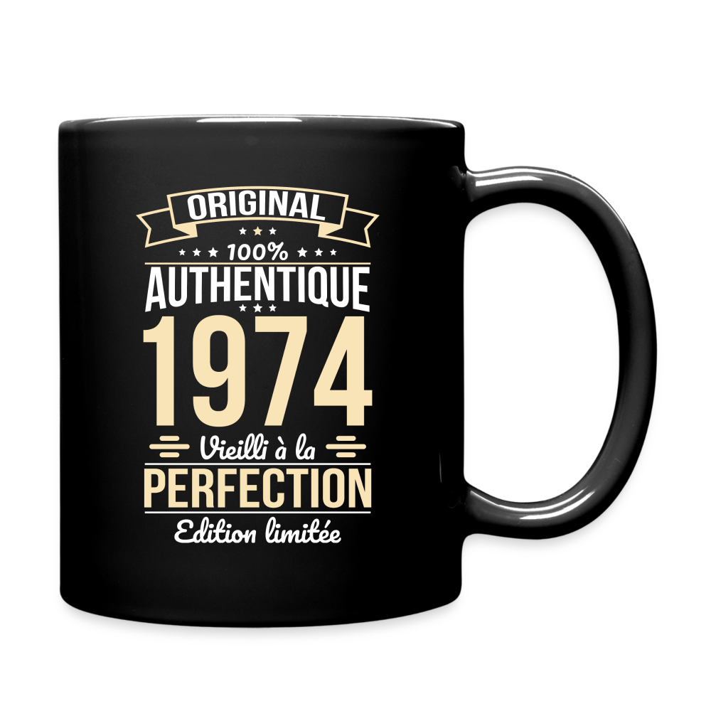 Mug uni - Anniversaire 51 Ans - Original 1974 - noir